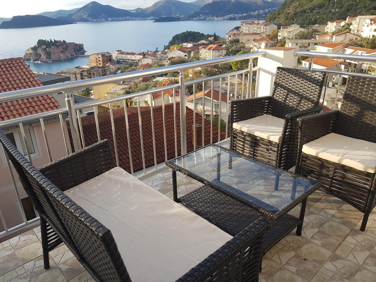 Apartments Vukovic Sveti Stefan Esterno foto